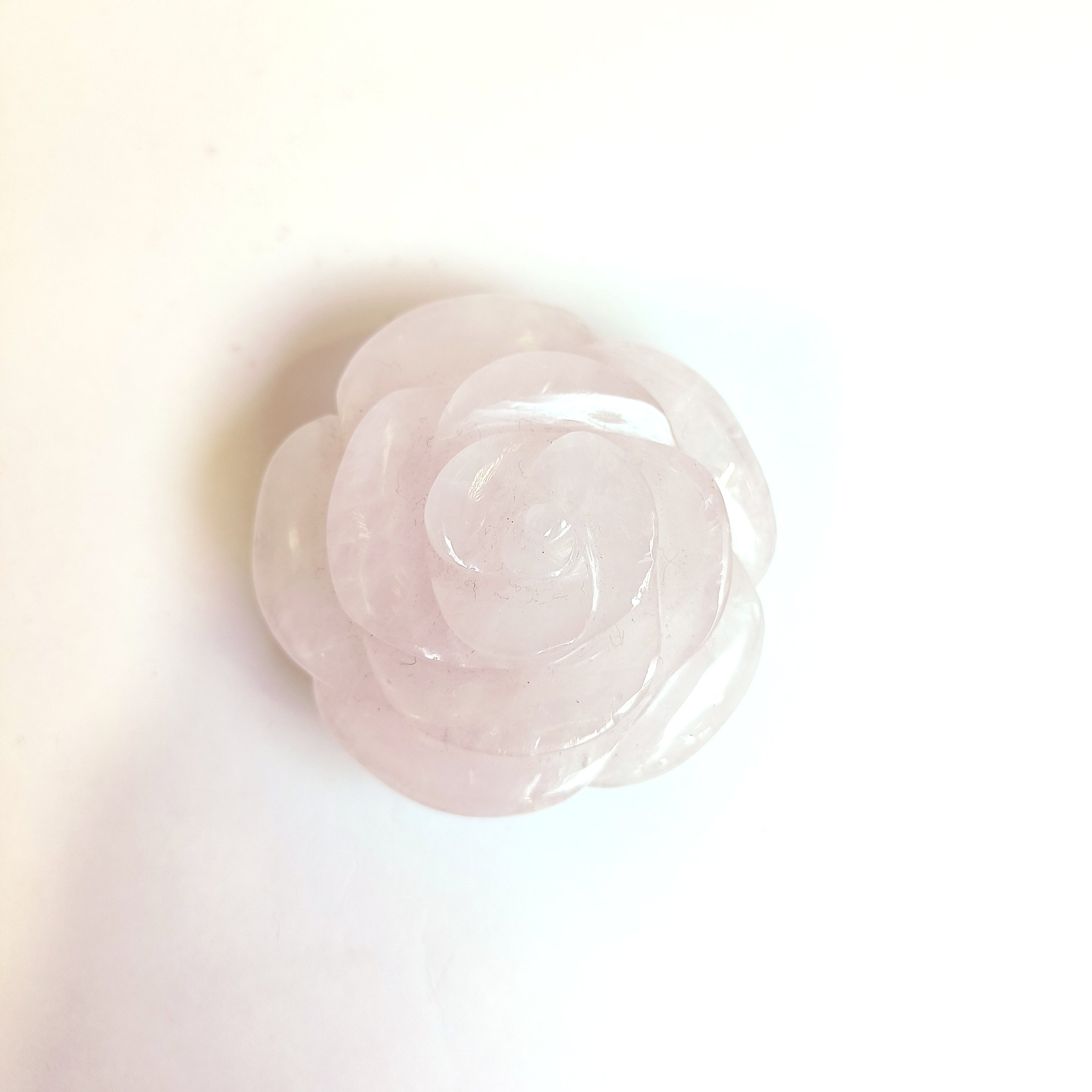 Natural Rose Quartz (Rose Carving) 143g