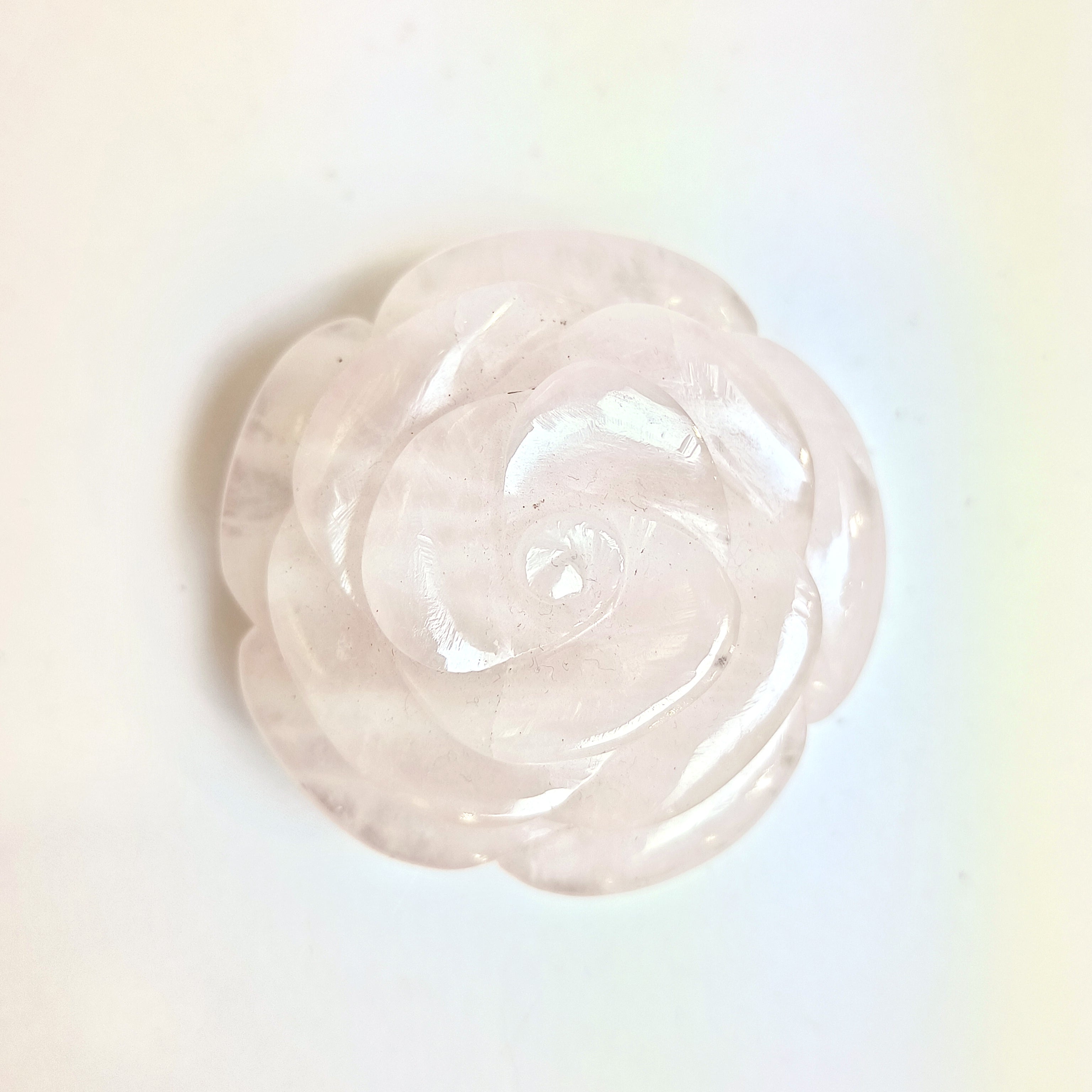 Natural Rose Quartz (Rose Carving) 145g