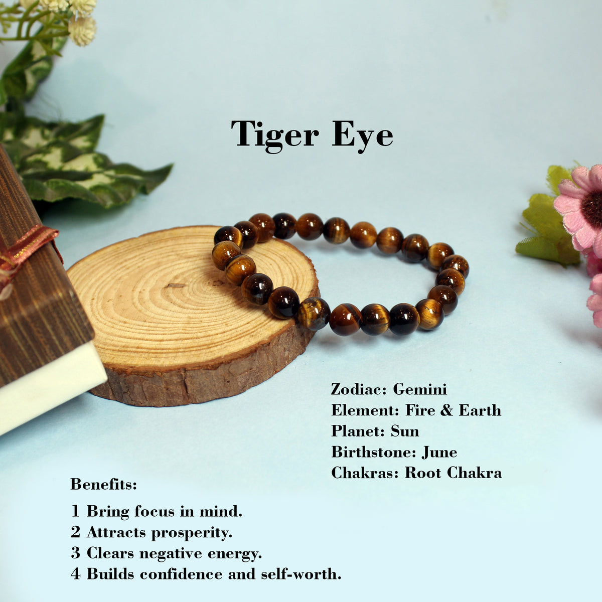 Natural Tiger Eye Bracelet