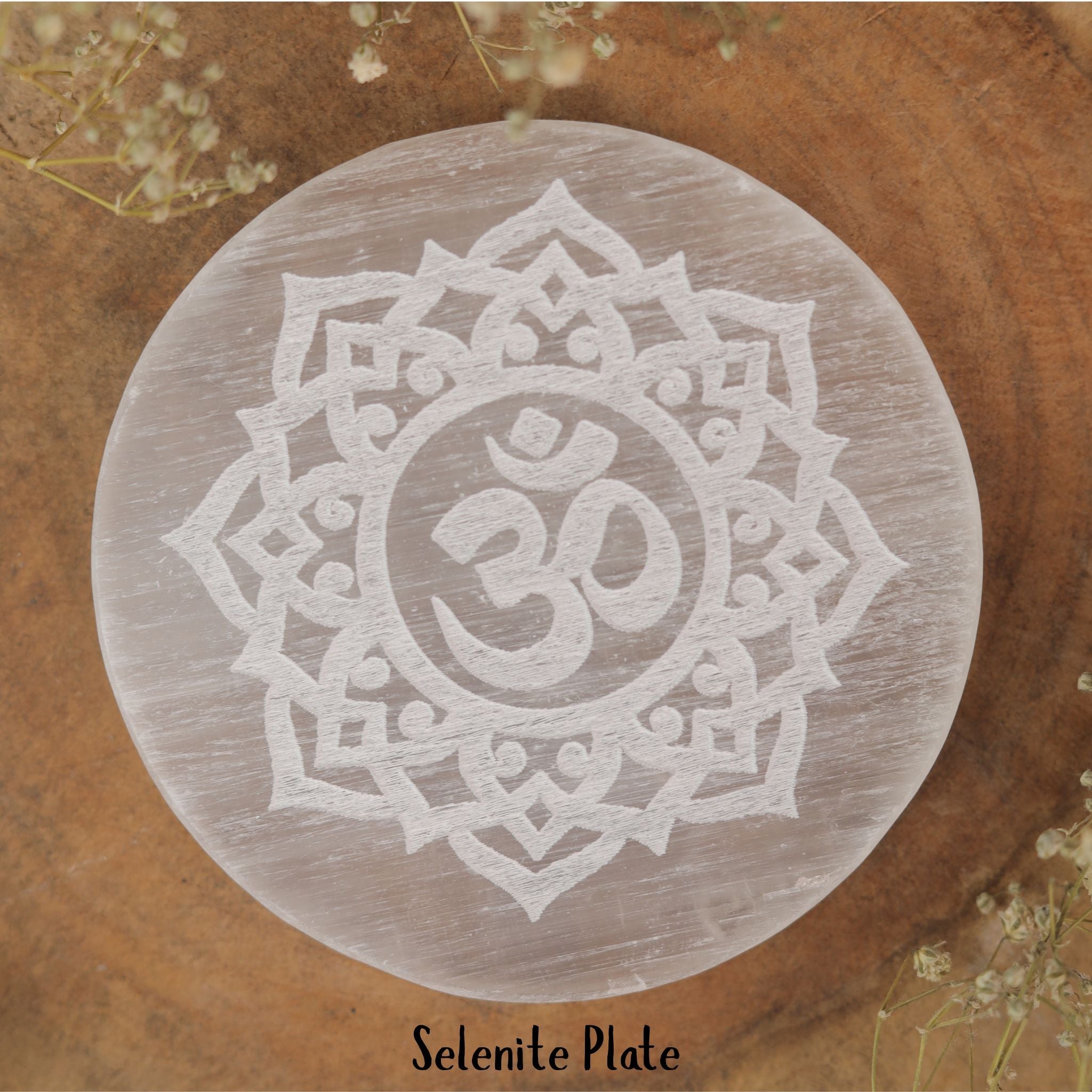 Natural Selenite Plates — Cleanse, Charge & Purify Your Energy Every Day
