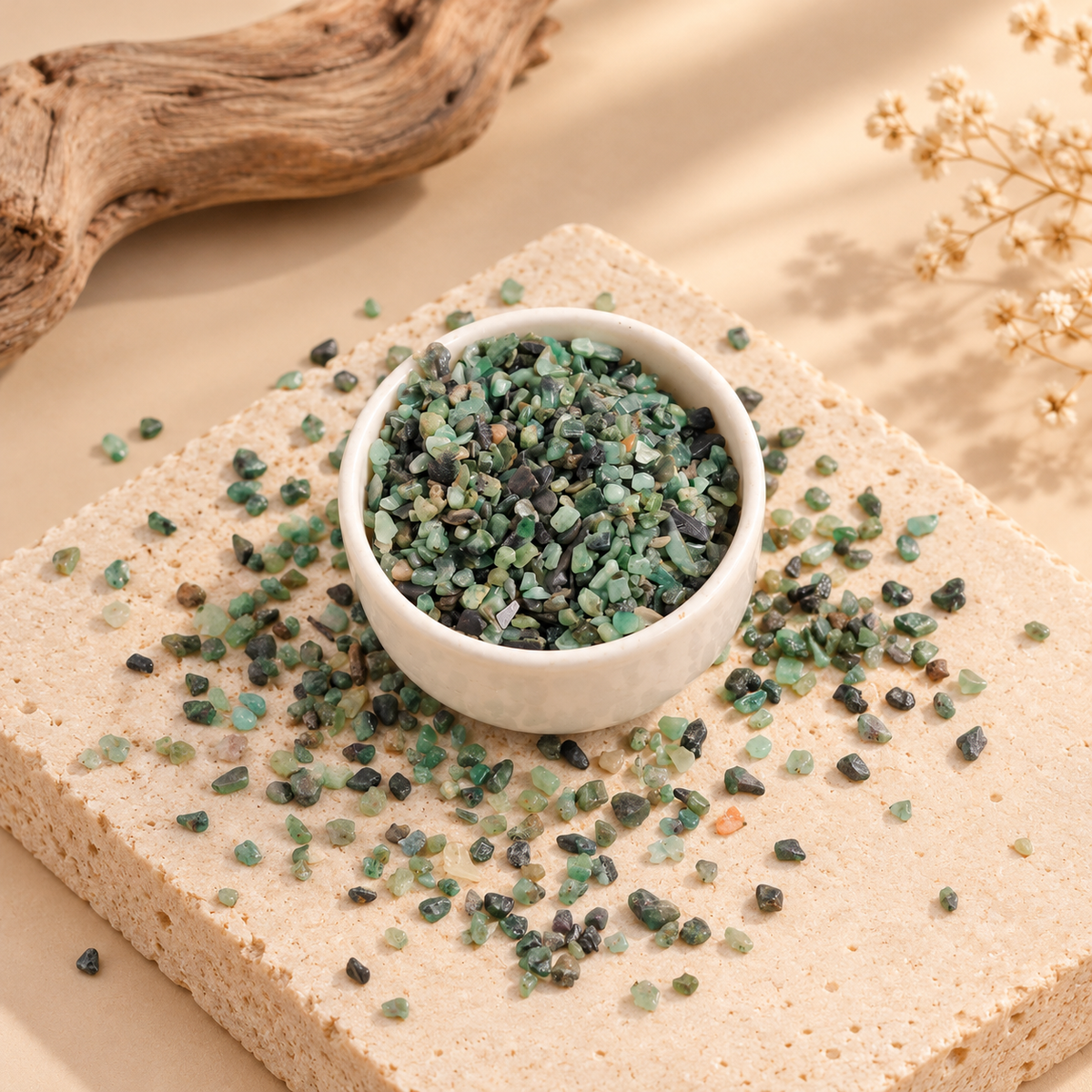 Natural Crystal Chips — 20+ Varieties for Grids, Crafts, Healing & Décor