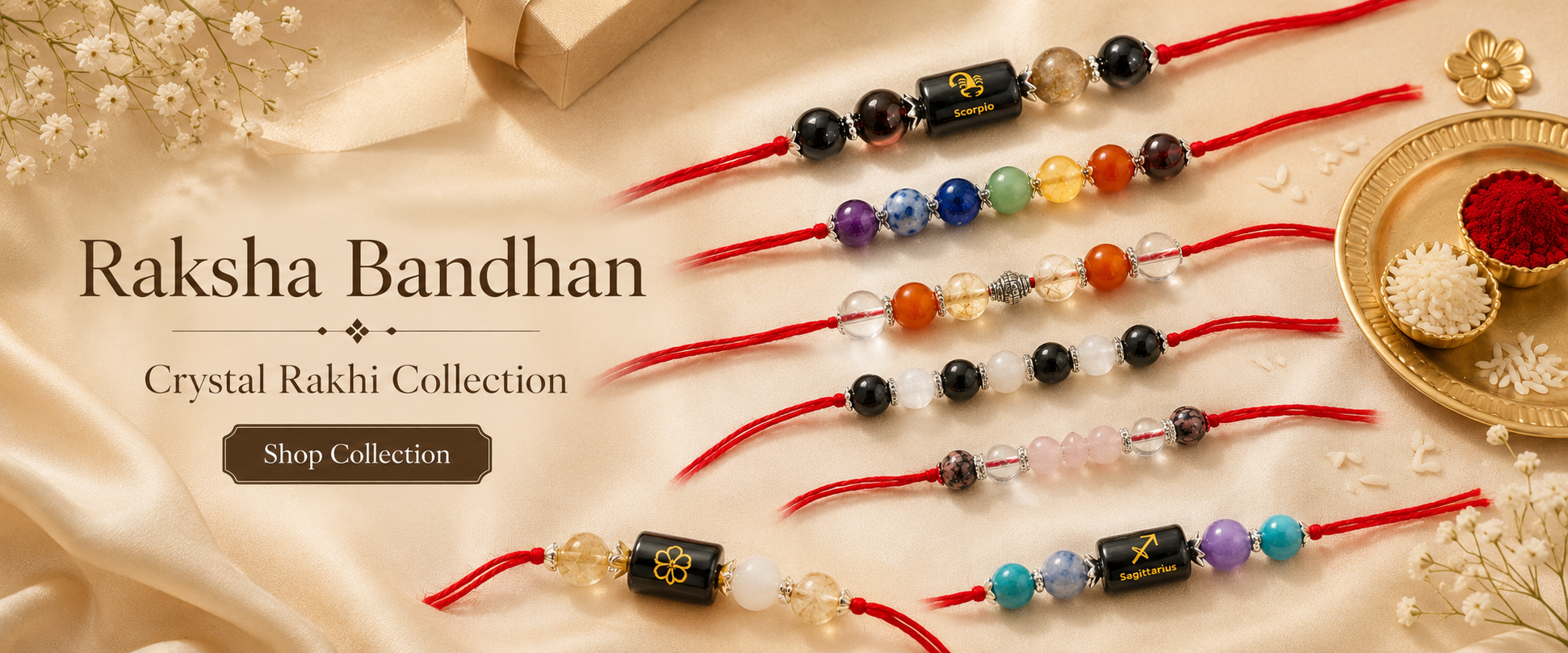 Crystal Rakhi Collection – Natural & Premium | Bellarosa Gems