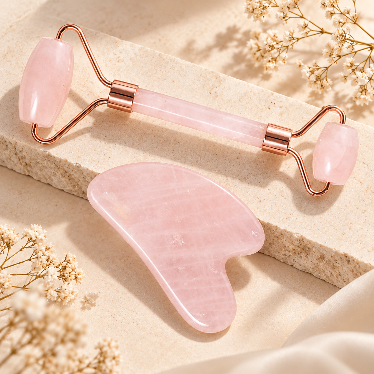 Natural Crystal Face Rollers & Gua Sha — Ancient Beauty. Genuine Crystal.