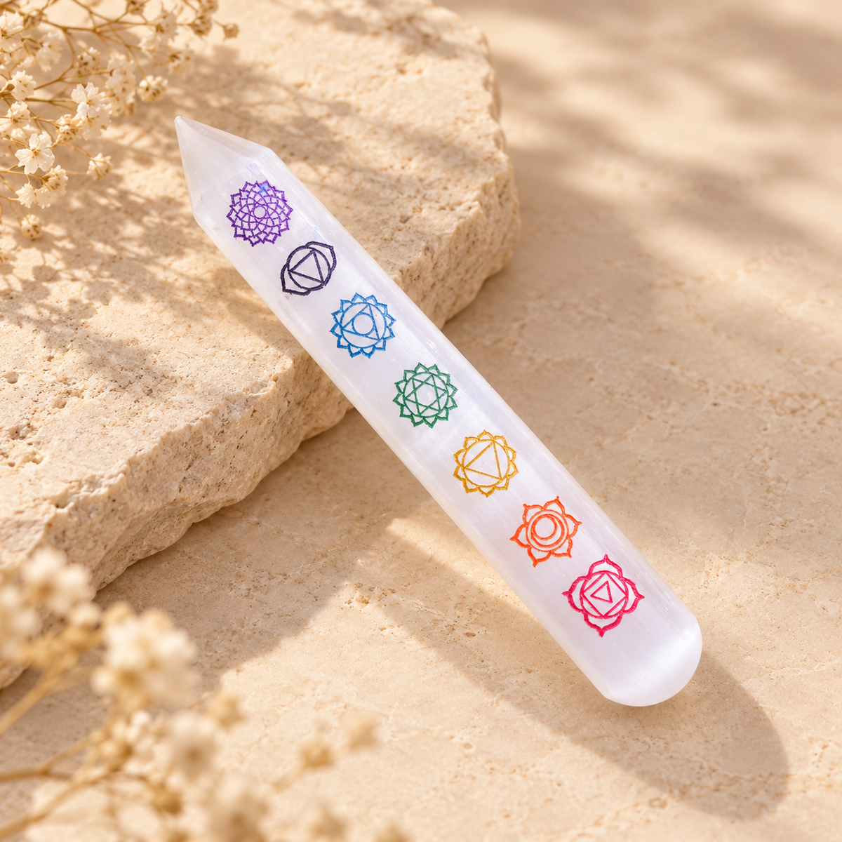 Natural Crystal Reiki Sticks — Professional Healing Tools for Every Practitioner