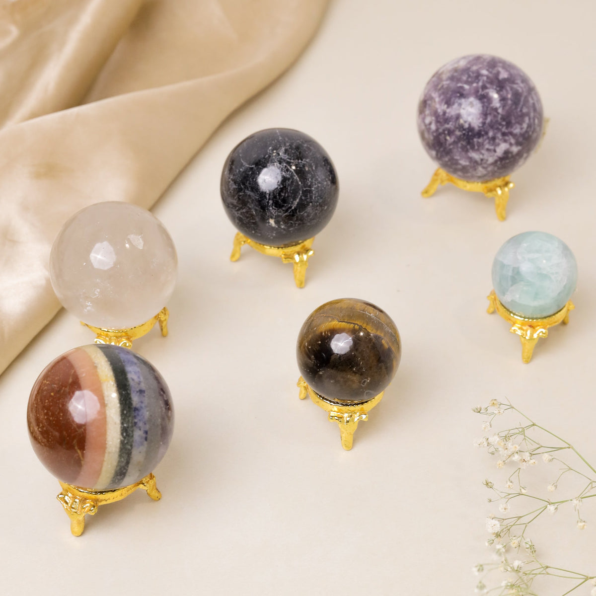 Natural Crystal Spheres — 360° Energy for Your Home, Office & Sacred Space