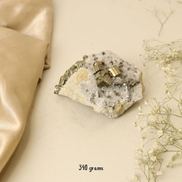 NATURAL PYRITE CLUSTER (340 GRAMS)