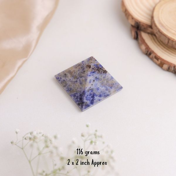 NATURAL SODALITE  PYRAMID