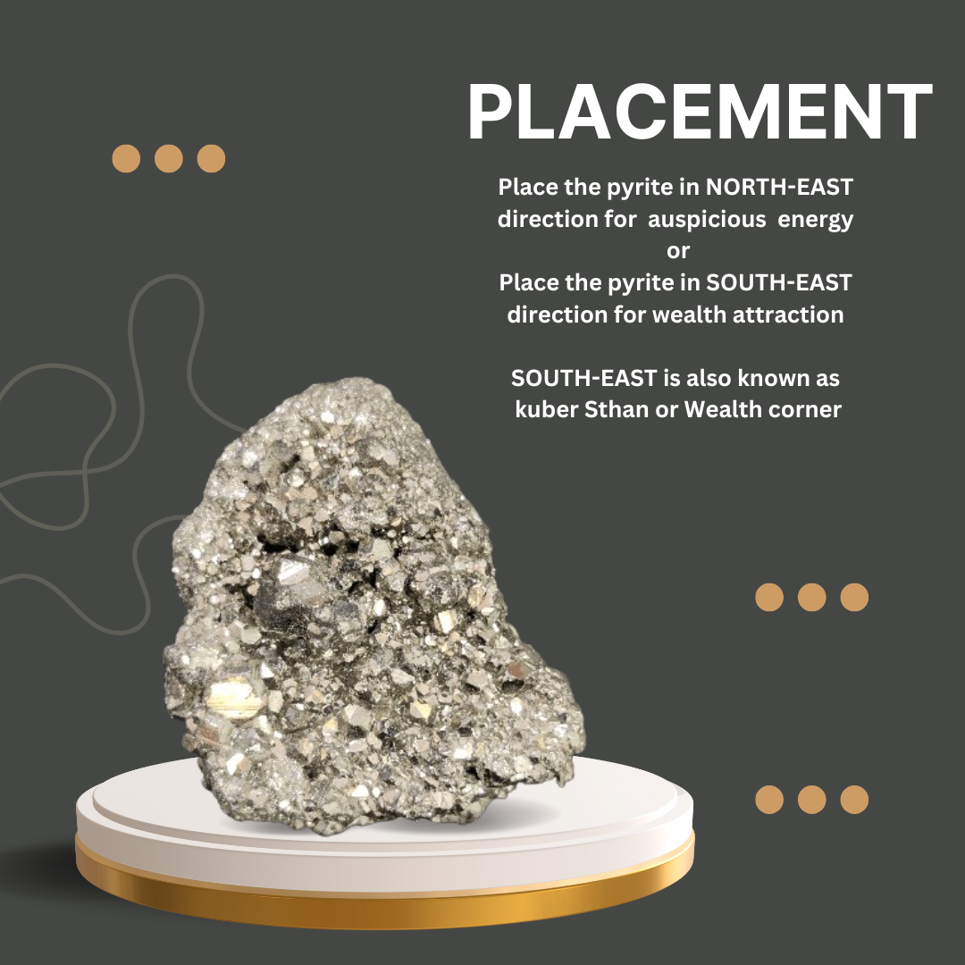 Natural Pyrite Cluster — Raw