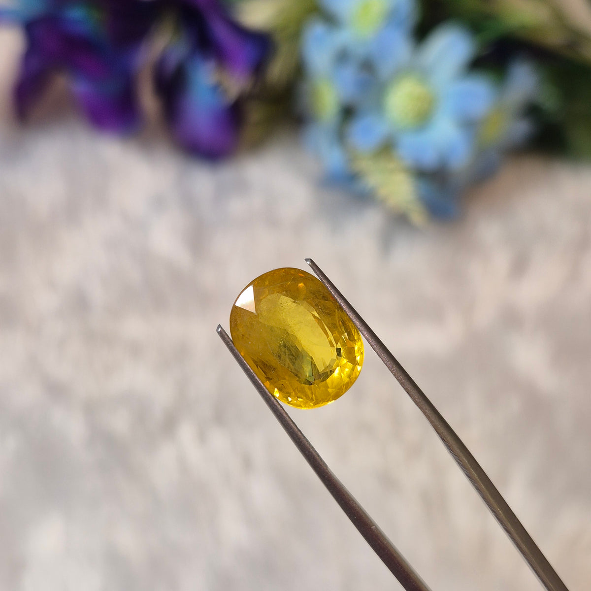 Natural Yellow Sapphire (Pukhraj) | YS 297 | 8.65 Carat | Certified