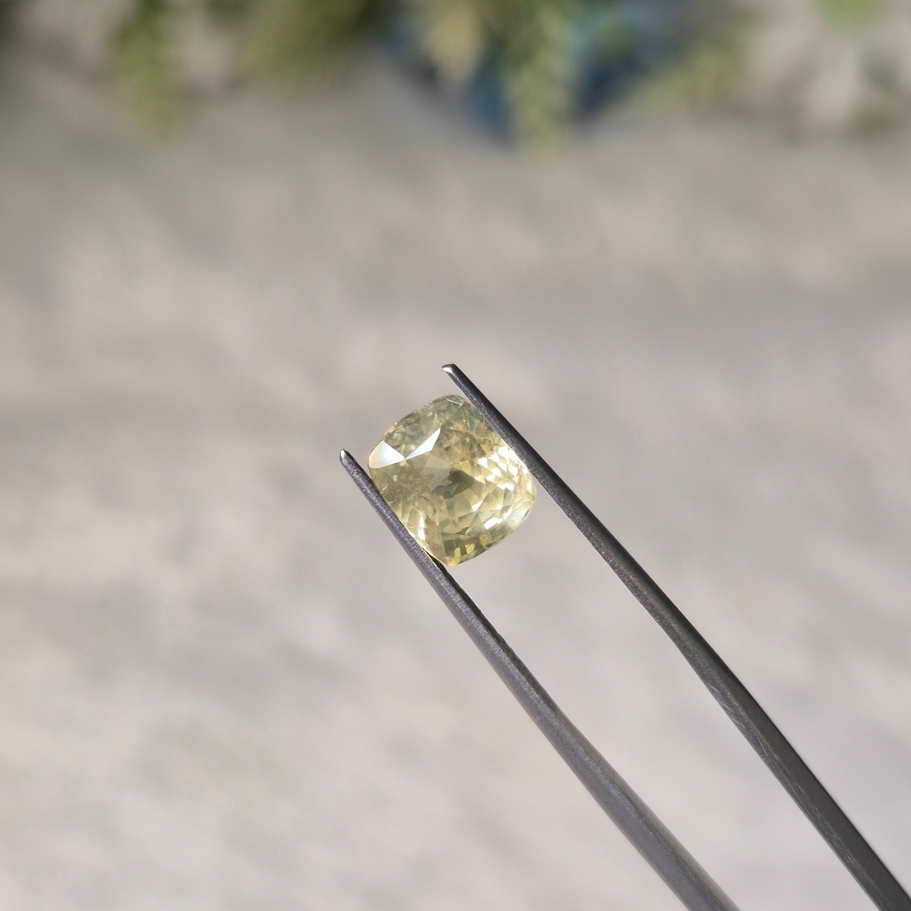 Yellow Sapphire | YS 307 | 3.34 Carat