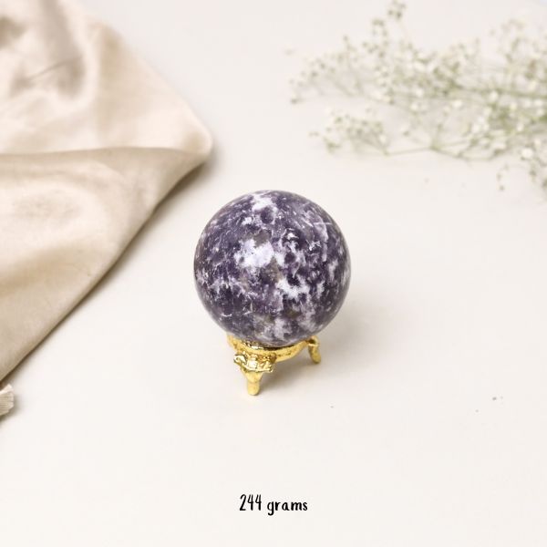 NATURAL LEPIDOLITE  SPHERE