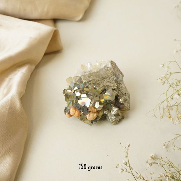 NATURAL PYRITE CLUSTER (150 GRAMS)