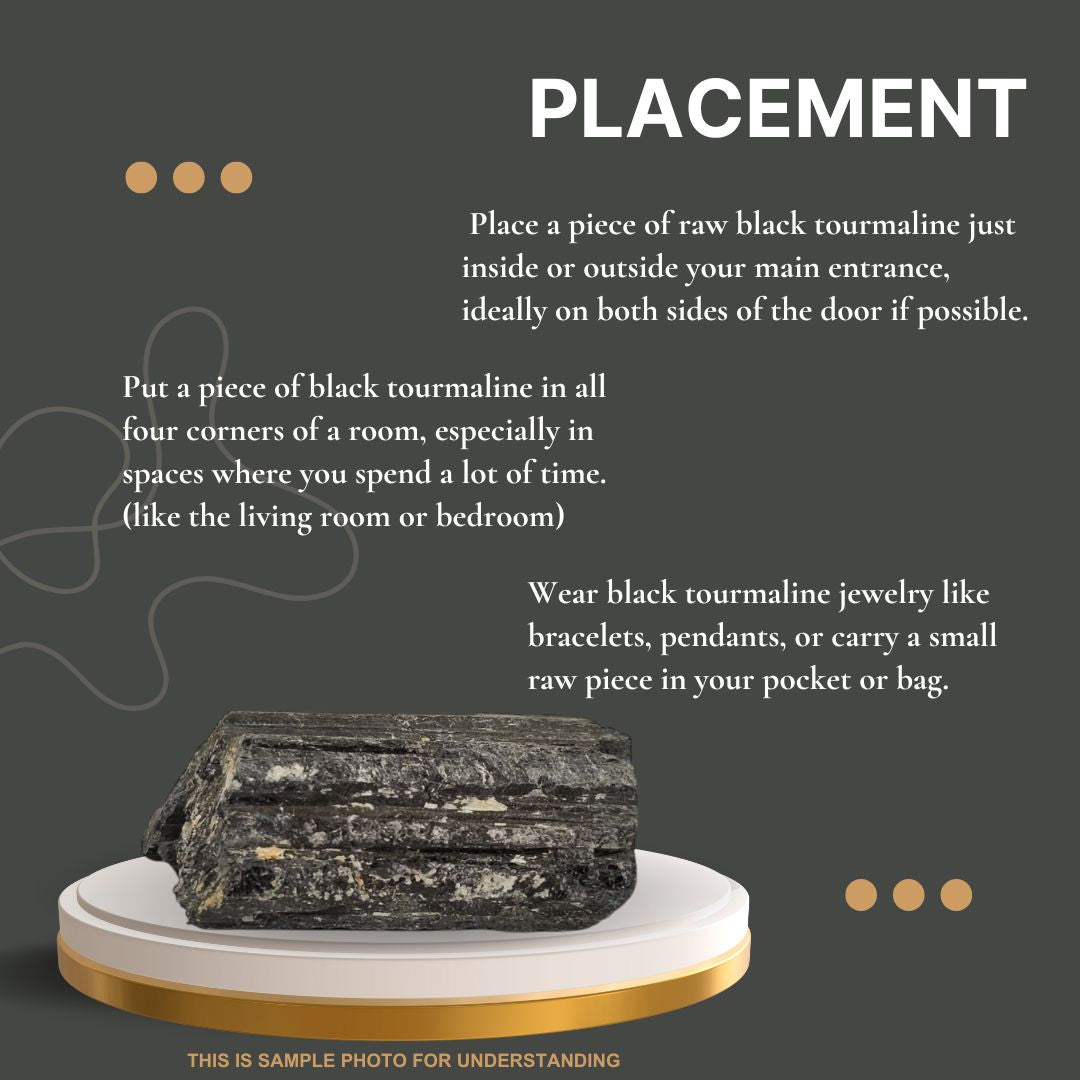 Black Tourmaline Raw | Starting From : 450 Rs | use code "   FREE   ''