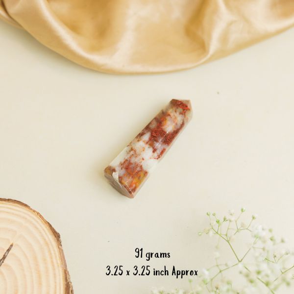 NATURAL RED JASPER WAND