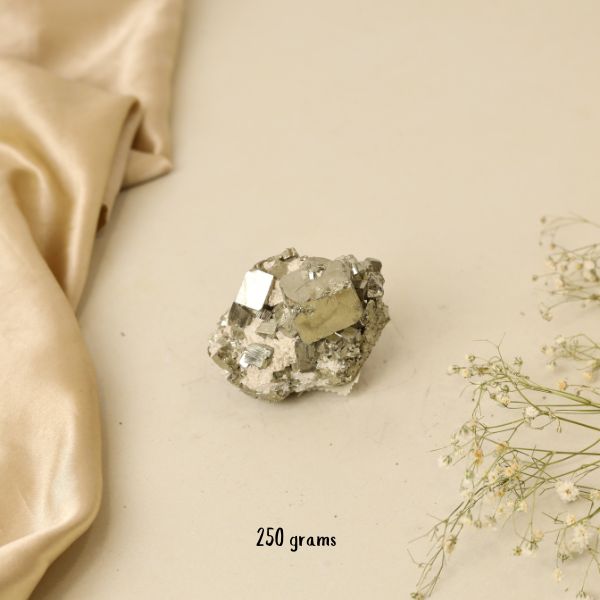NATURAL PYRITE CLUSTER (250 GRAMS)