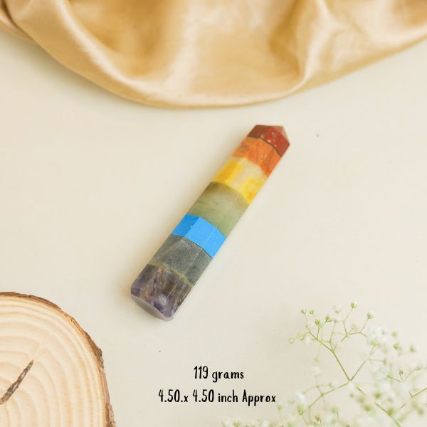 NATURAL 7- CHAKRA  WAND
