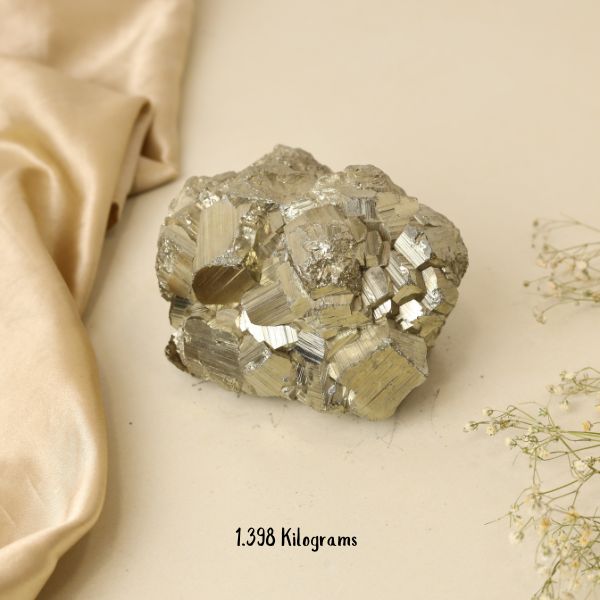 NATURAL PYRITE CLUSTER (1.398 GRAMS)