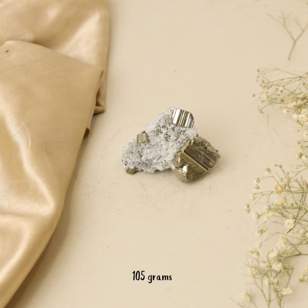 NATURAL PYRITE CLUSTER (105 GRAMS)