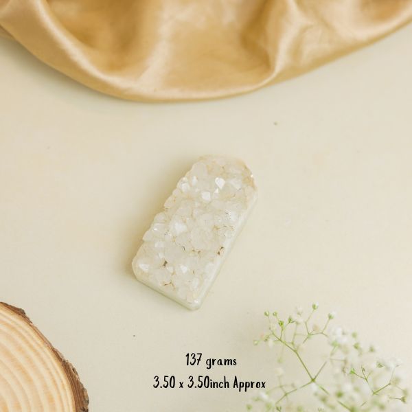 NATURAL DRUZY QUARTZ WAND