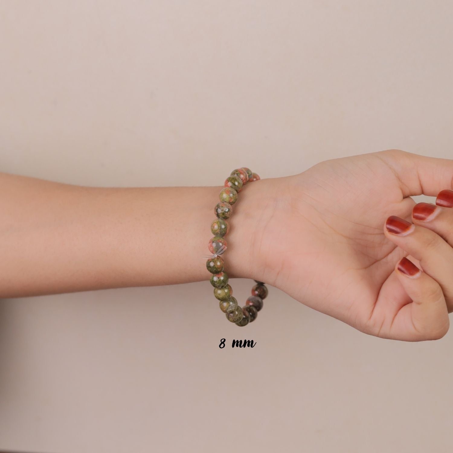 NATURAL UNAKITE BRACELET