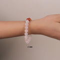 NATURAL ROSE QUARTZ + 7 CHAKRA BRACELET