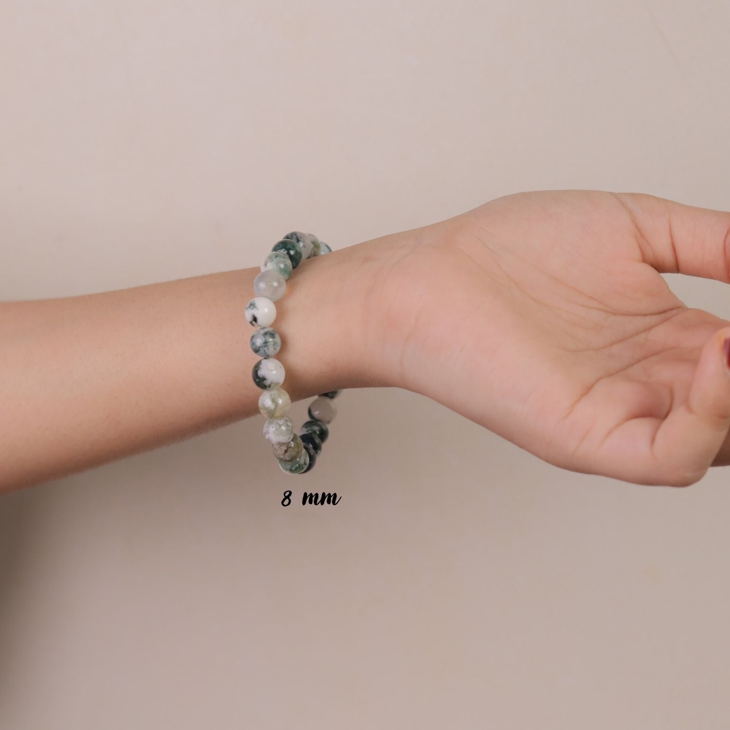 NATURAL TREE AGATE BRACELET