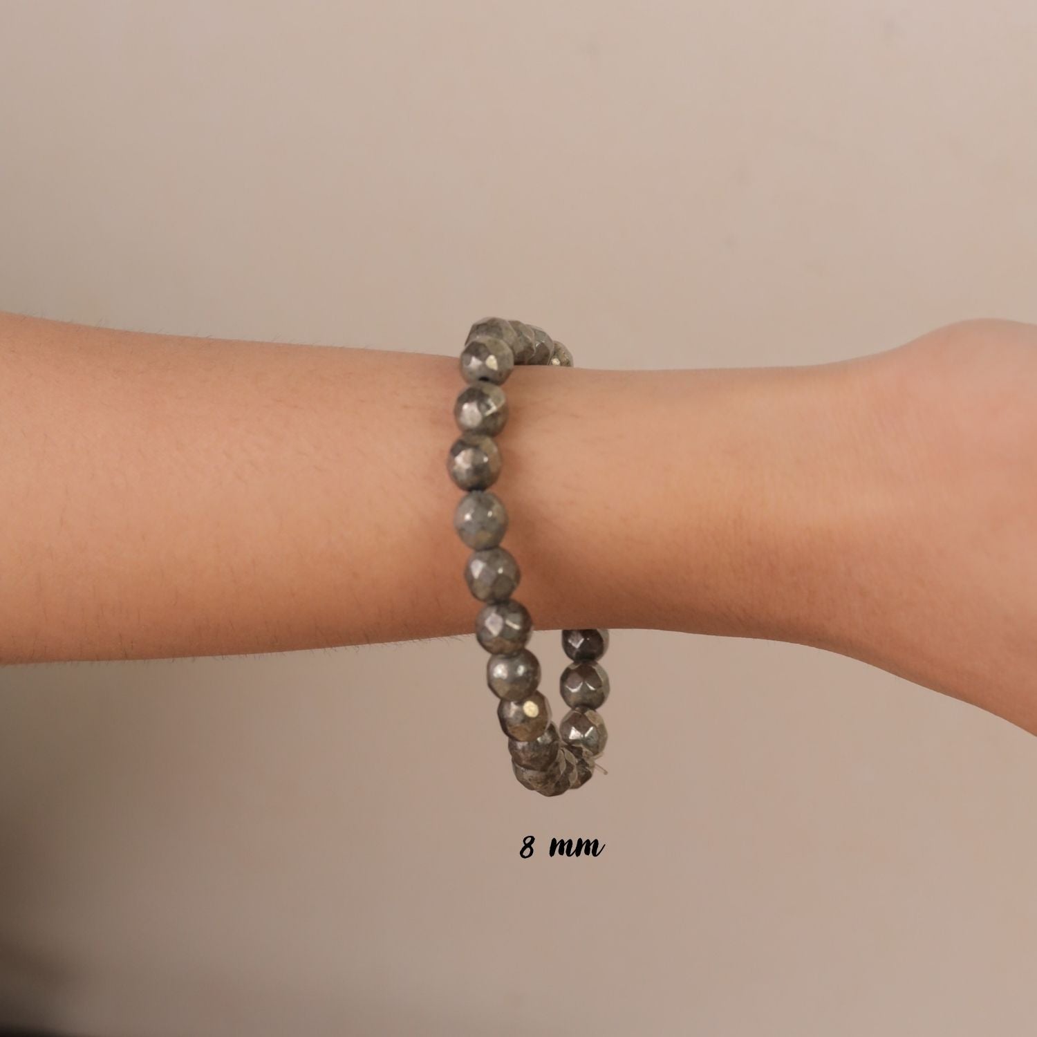 NATURAL PYRITE DIAMOND CUT BRACELET