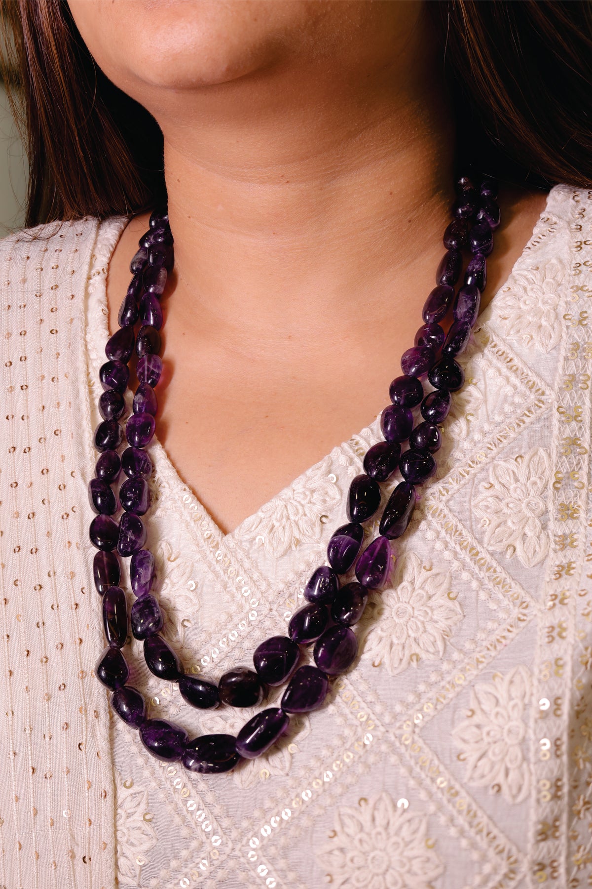 Natural Amethyst Mala