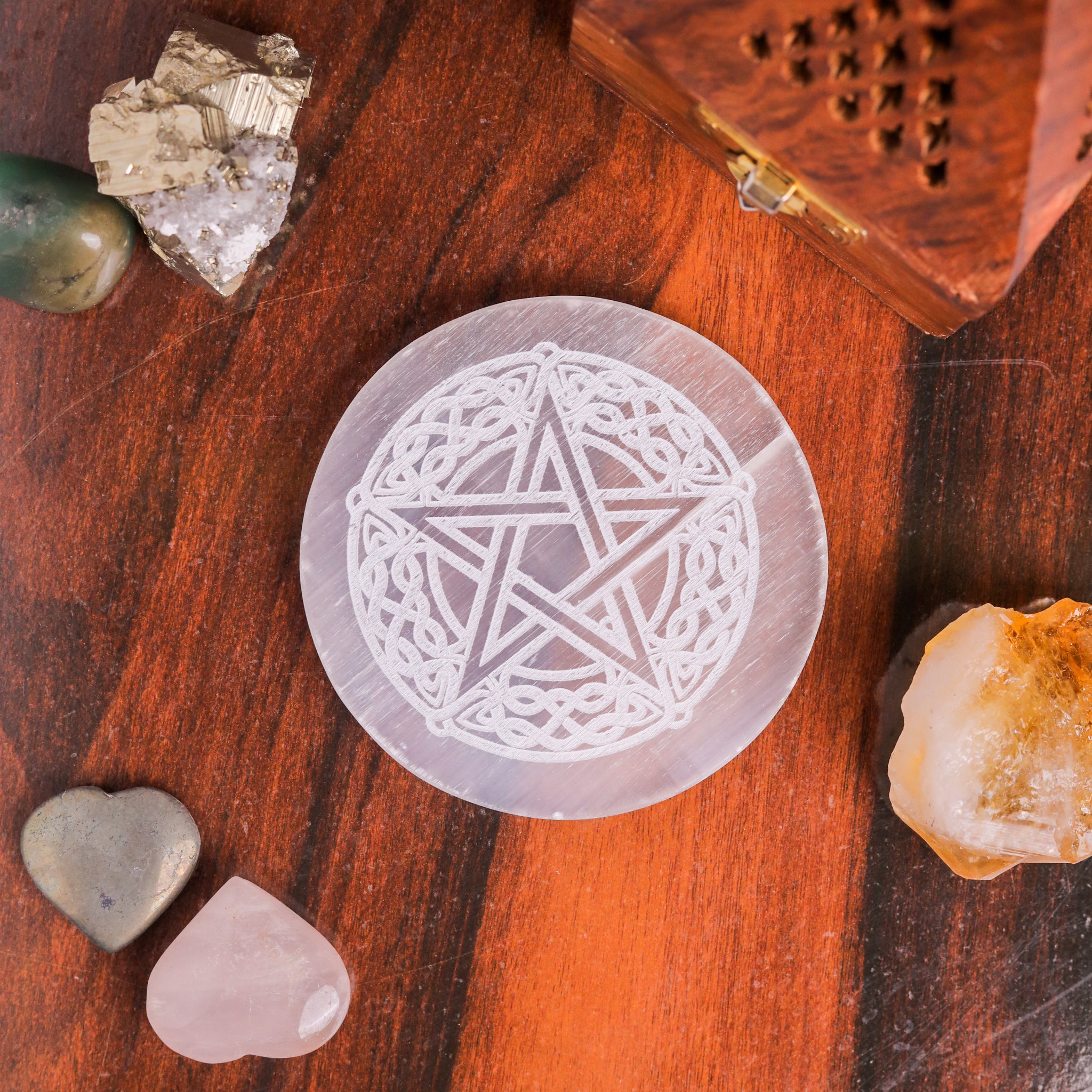 Natural Selenite Plate