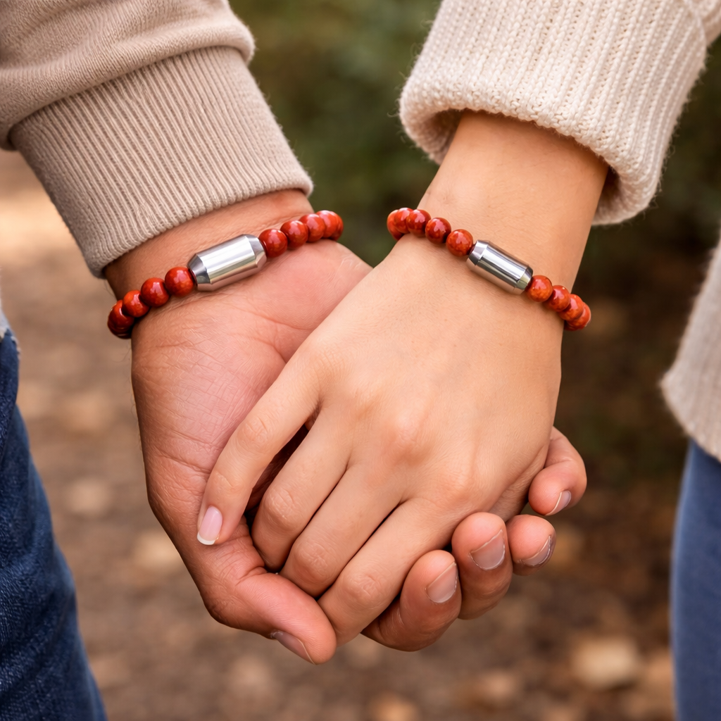 NATURAL RED JASPER  BRACELET
