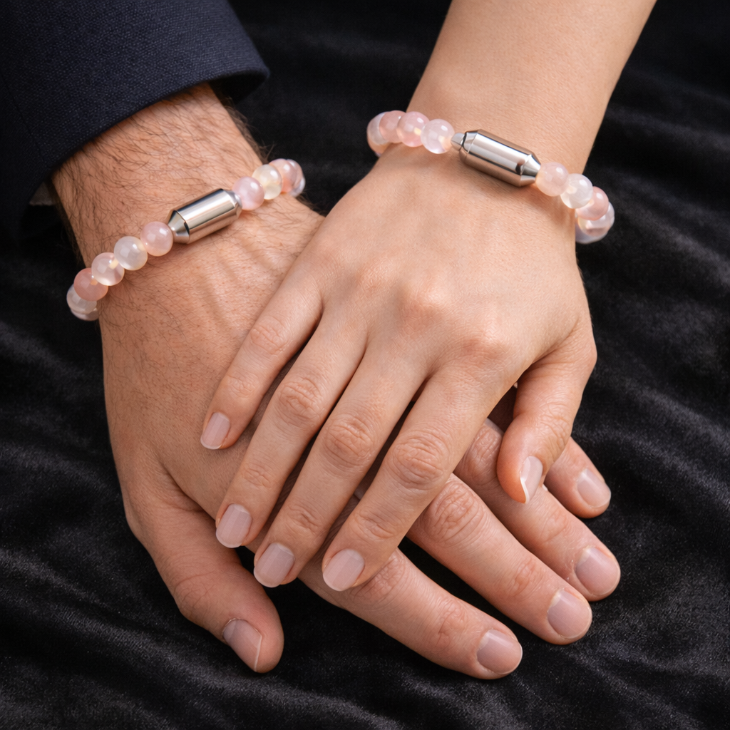 NATURAL CRYSTAL SHIV SHAKTI BRACELET