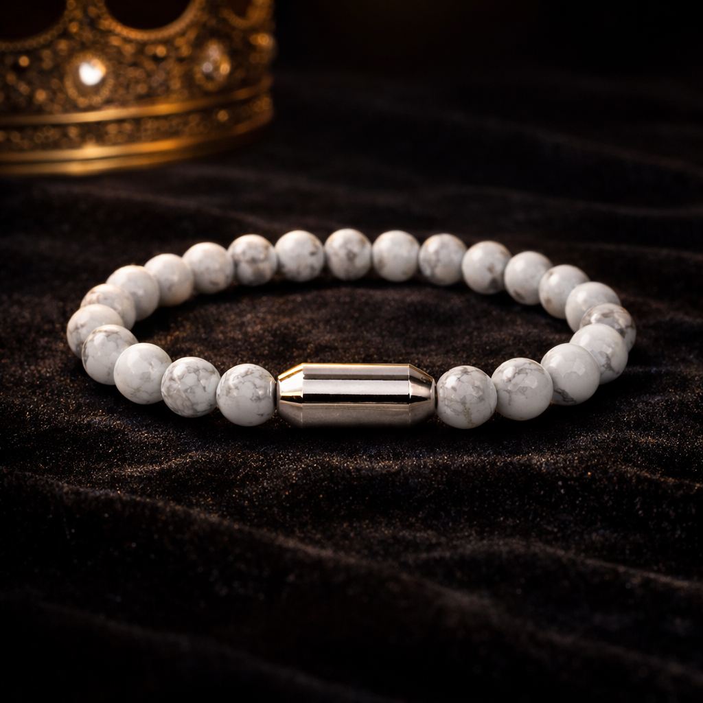 NATURAL HOWLITE BRACELET