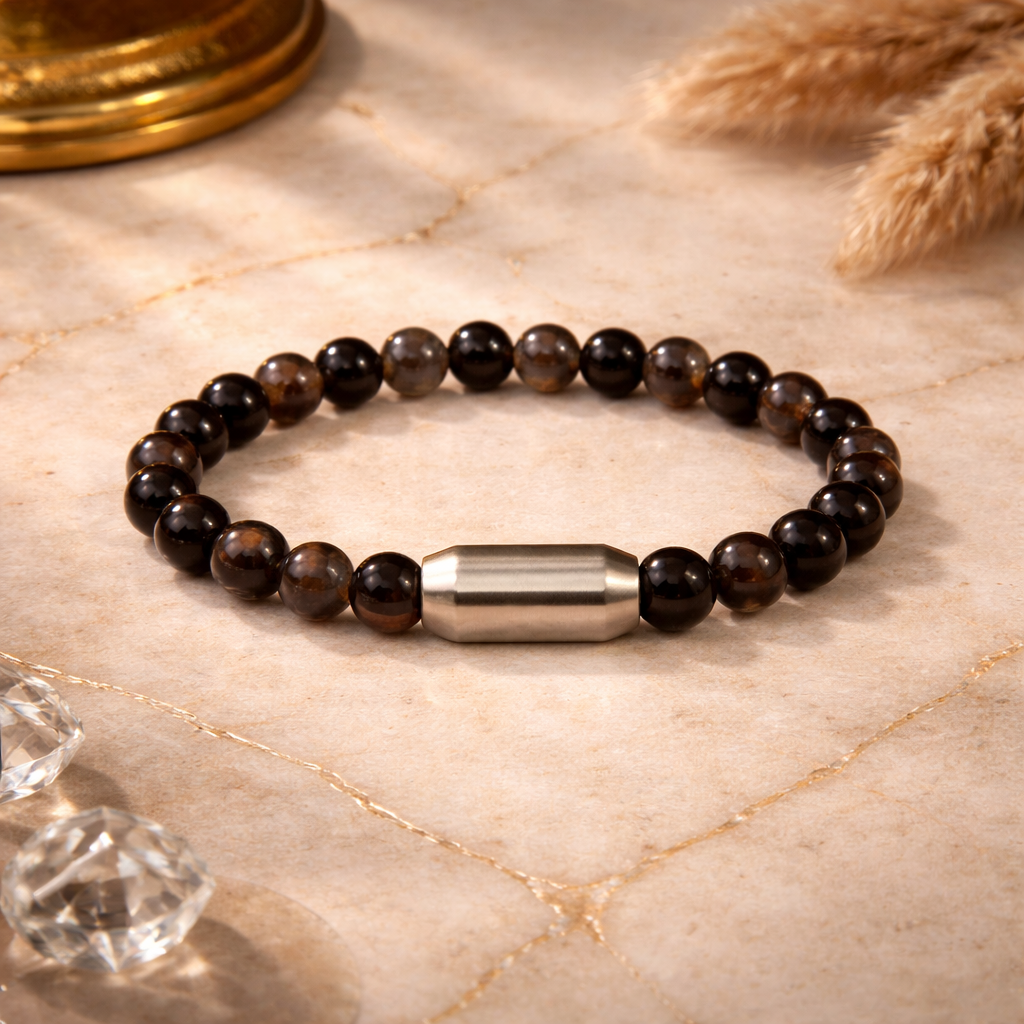 NATURAL SMOKY QUARTZ BRACELET
