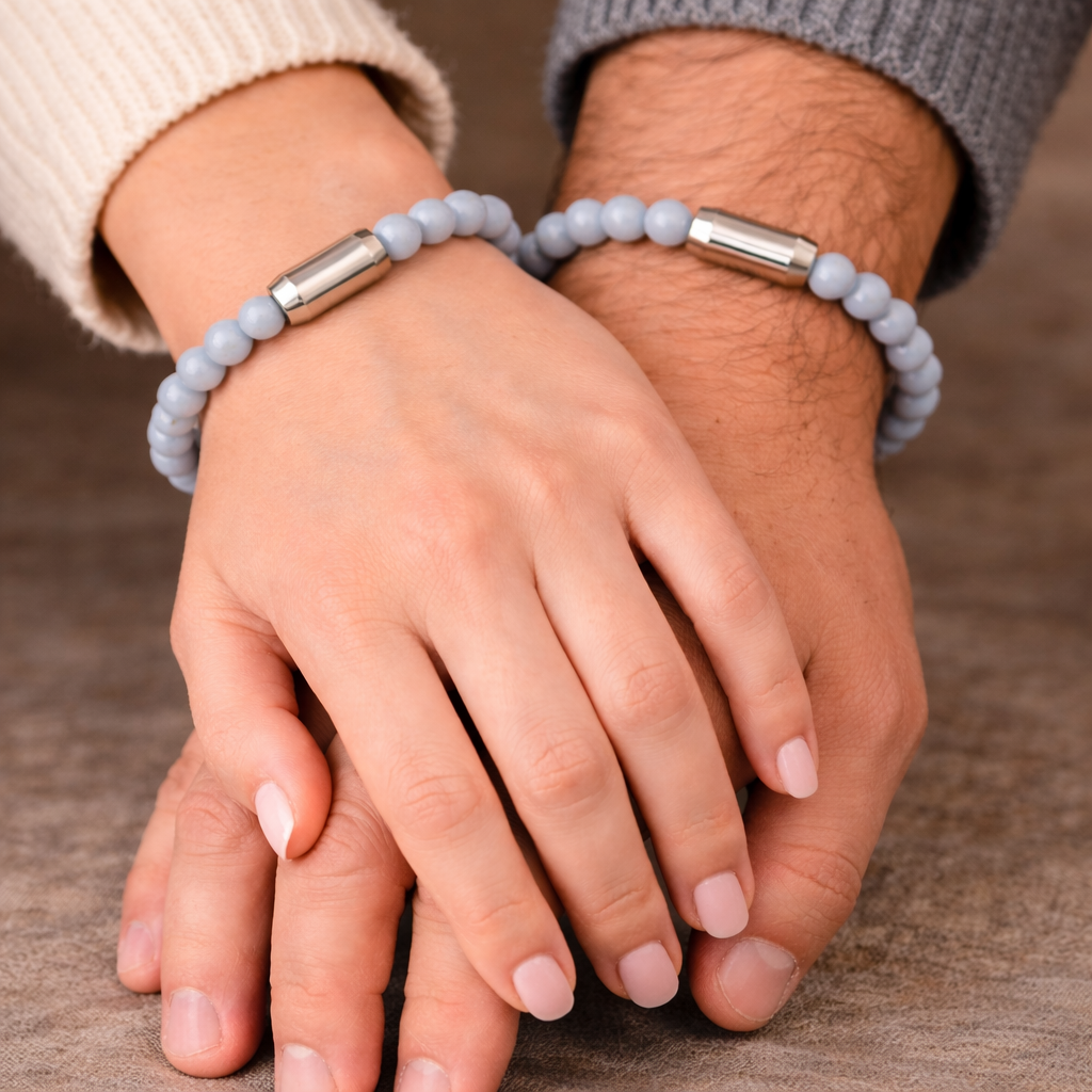 NATURAL ANGELITE BRACELET