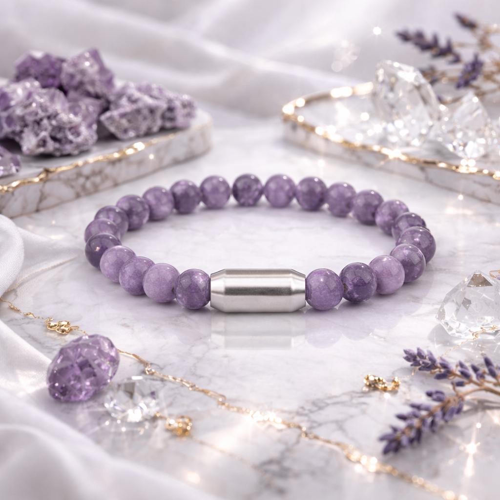 NATURAL LEPIDOLITE BRACELET