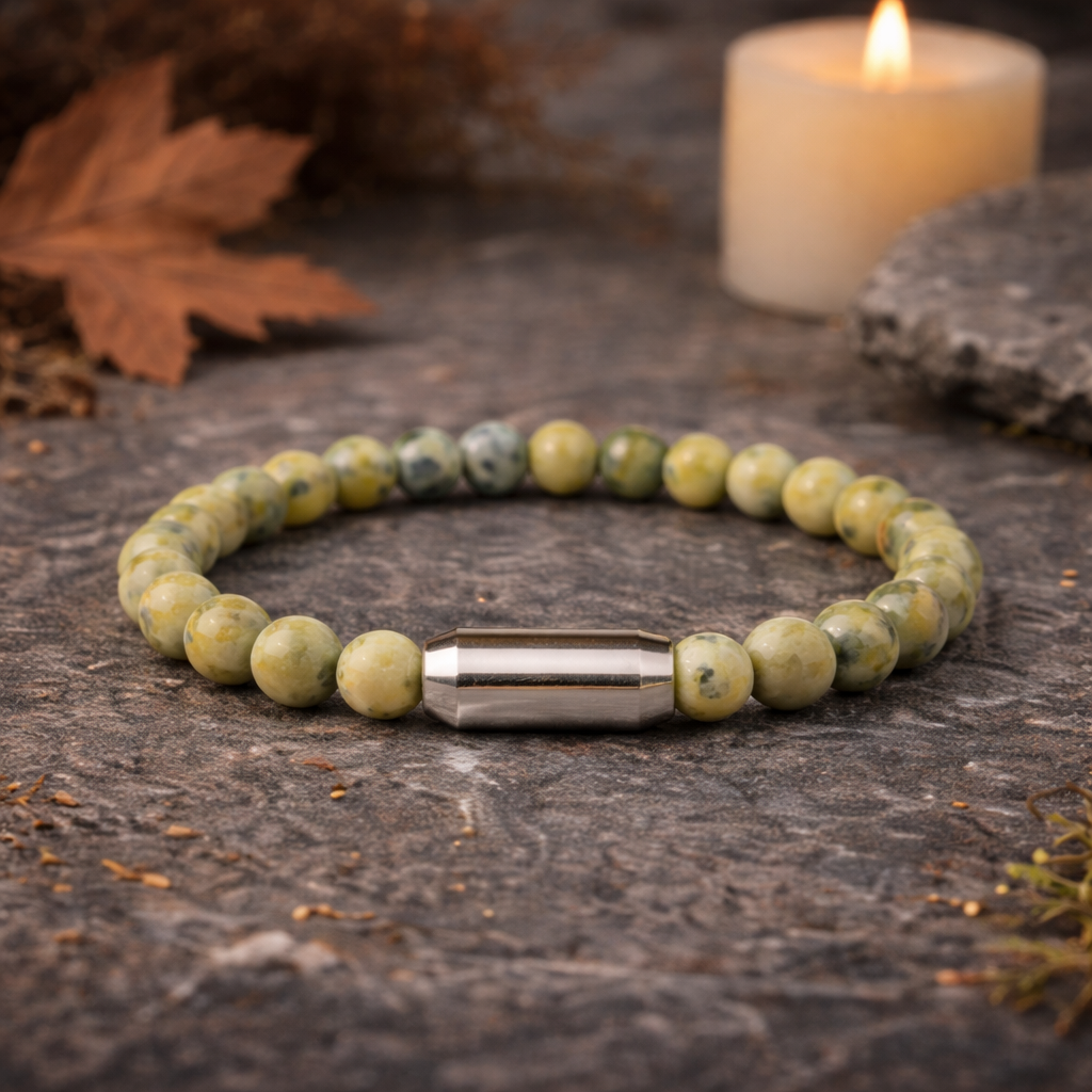 NATURAL SERPENTINE BRACELET