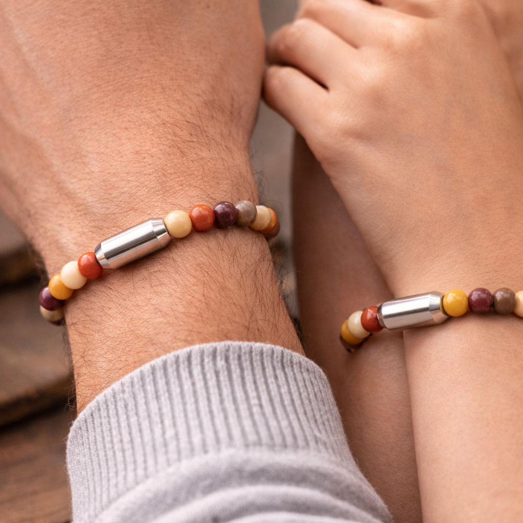NATURAL MOOKITE JASPER BRACELET