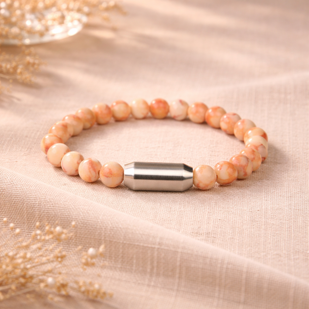 NATURAL PICASSO JASPER BRACELET