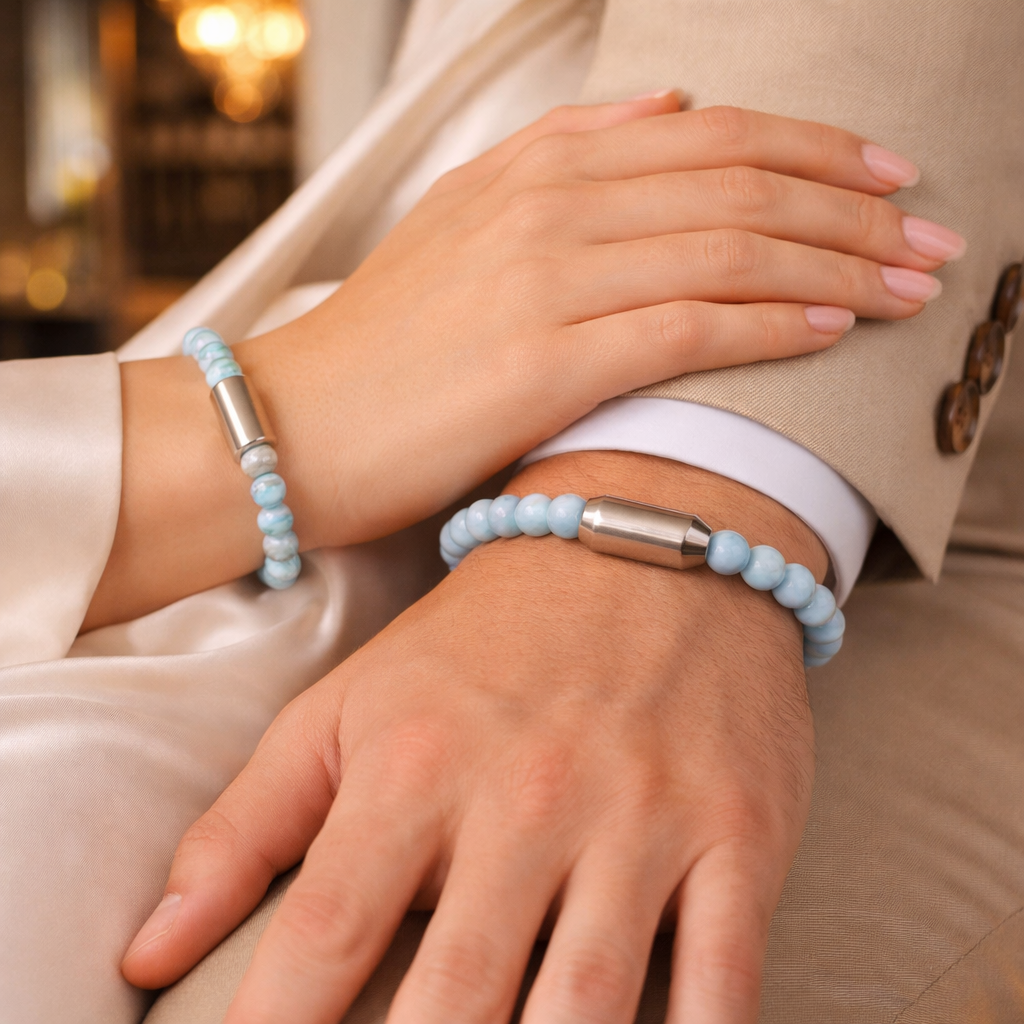 NATURAL LARIMAR BRACELET