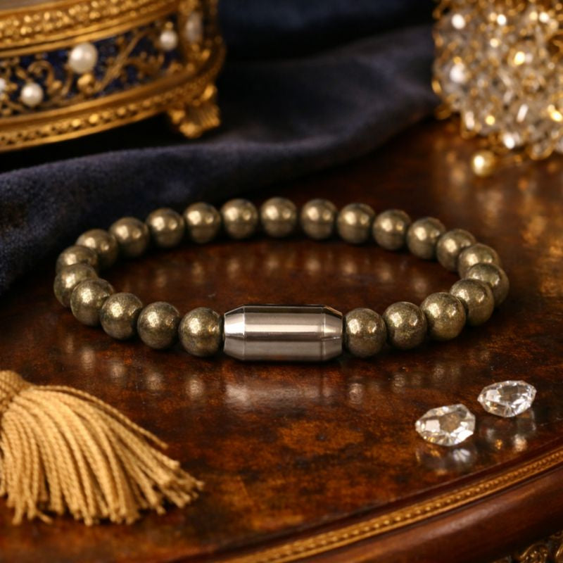 NATURAL PYRITE  BRACELET