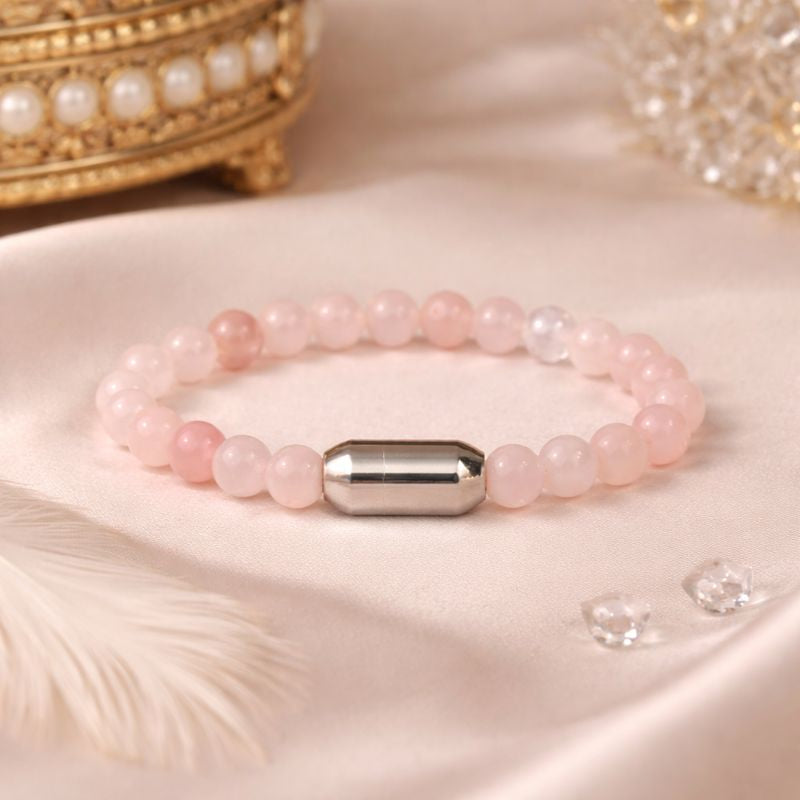 NATURAL ROSE QUARTZ BRACELET