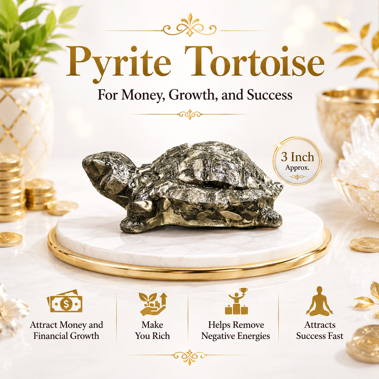 Pyrite Turtle (Orgone)