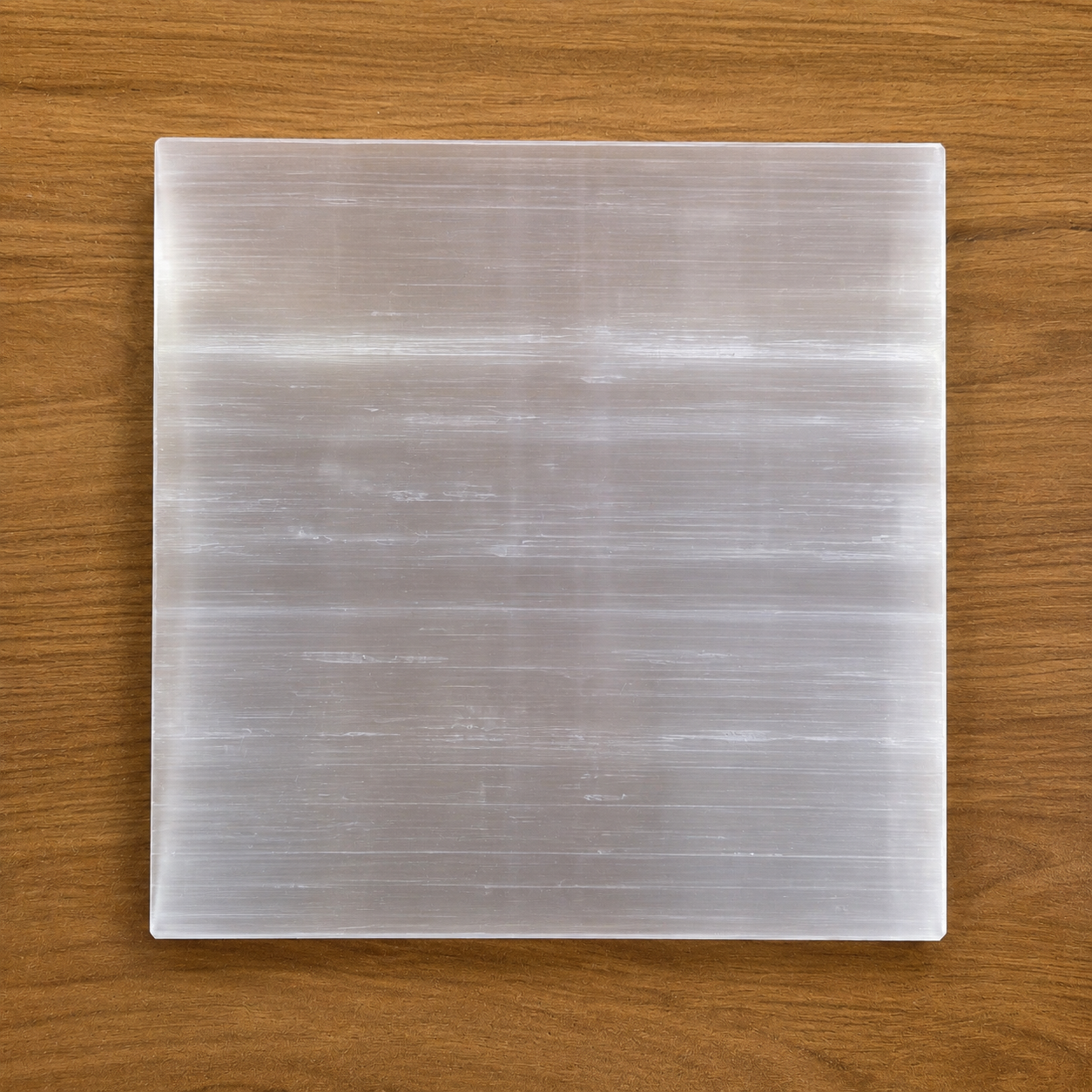 Natural Selenite Plate 7 X 7