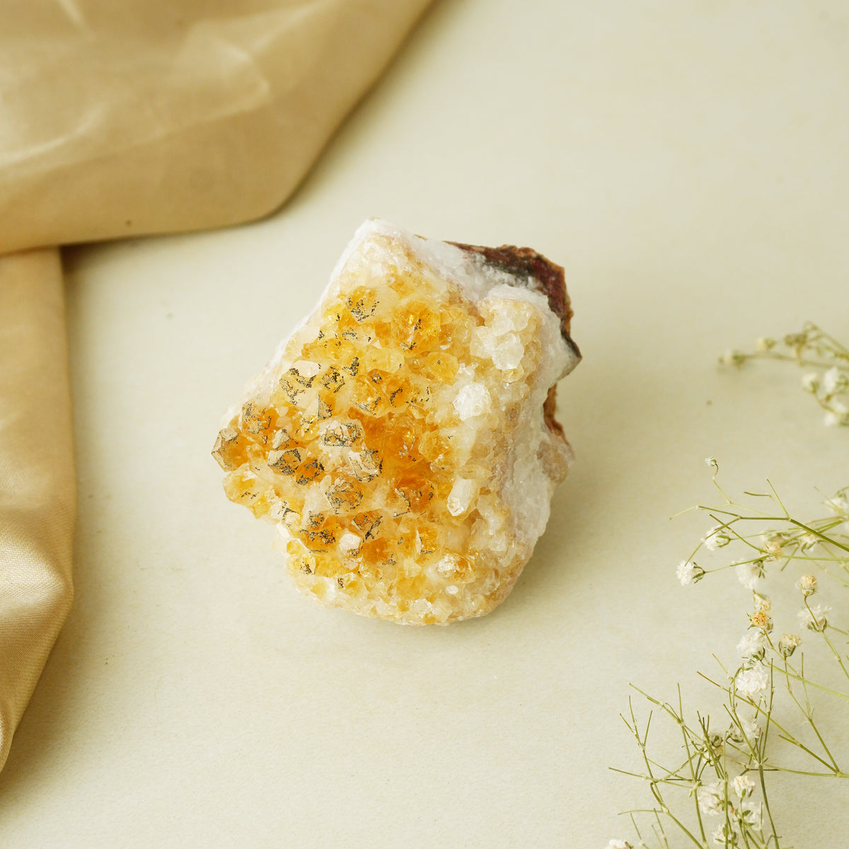 NATURAL CITRINE  CLUSTER (200 GRAMS)