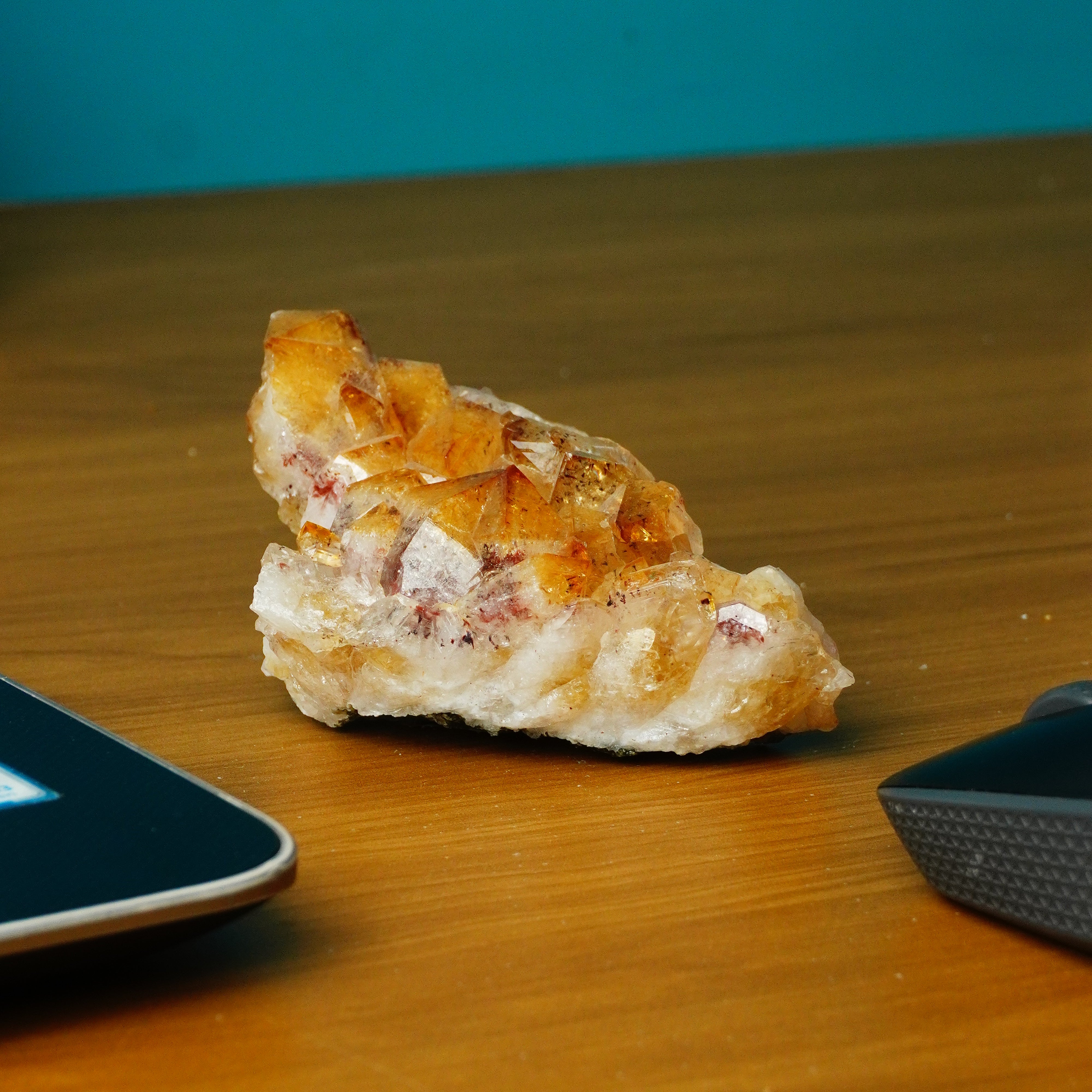 NATURAL CITRINE  CLUSTER (314 GRAMS)