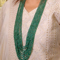Natural Emerald Mala