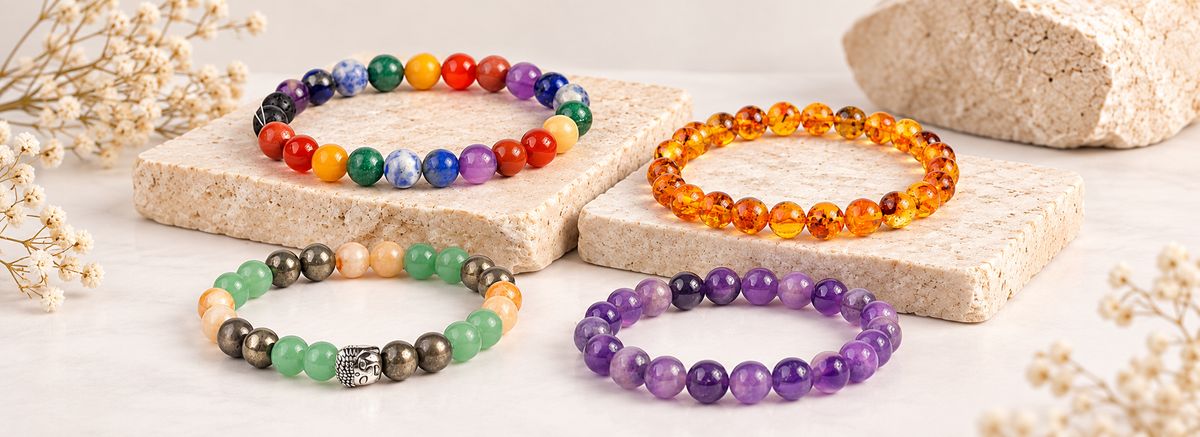 Natural Crystal Bracelets — Healing, Intention & Certified Authenticity