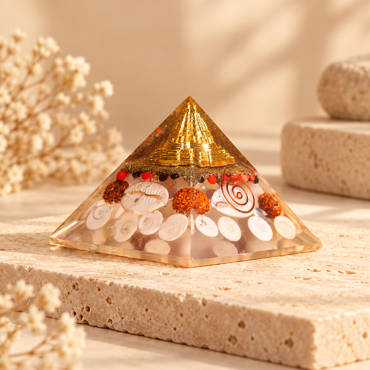 Natural Crystal Pyramids — Sacred Energy & Vastu Power for Home & Office