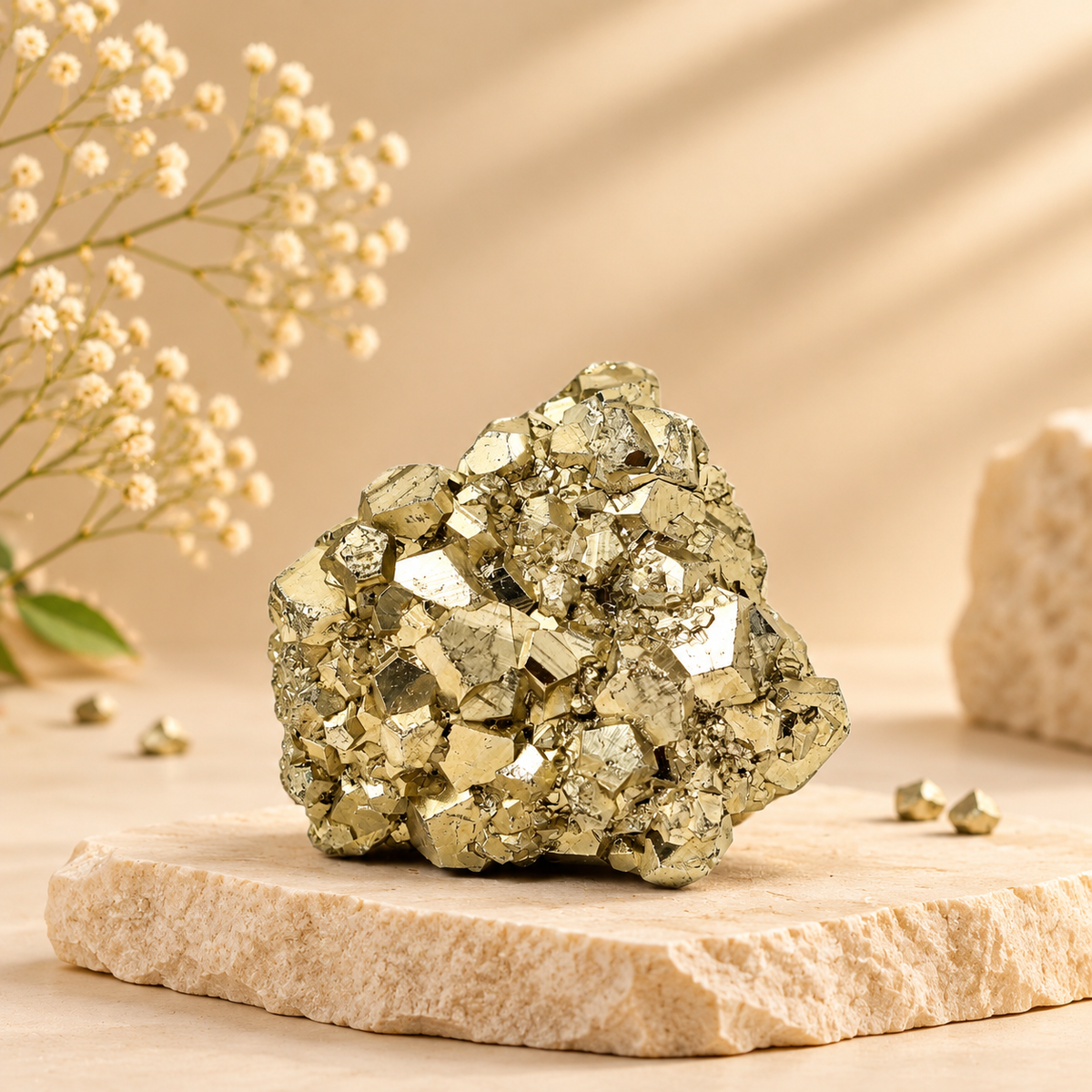 Natural Crystal Clusters — Amethyst, Citrine & Pyrite Energy Fields for Home & Office