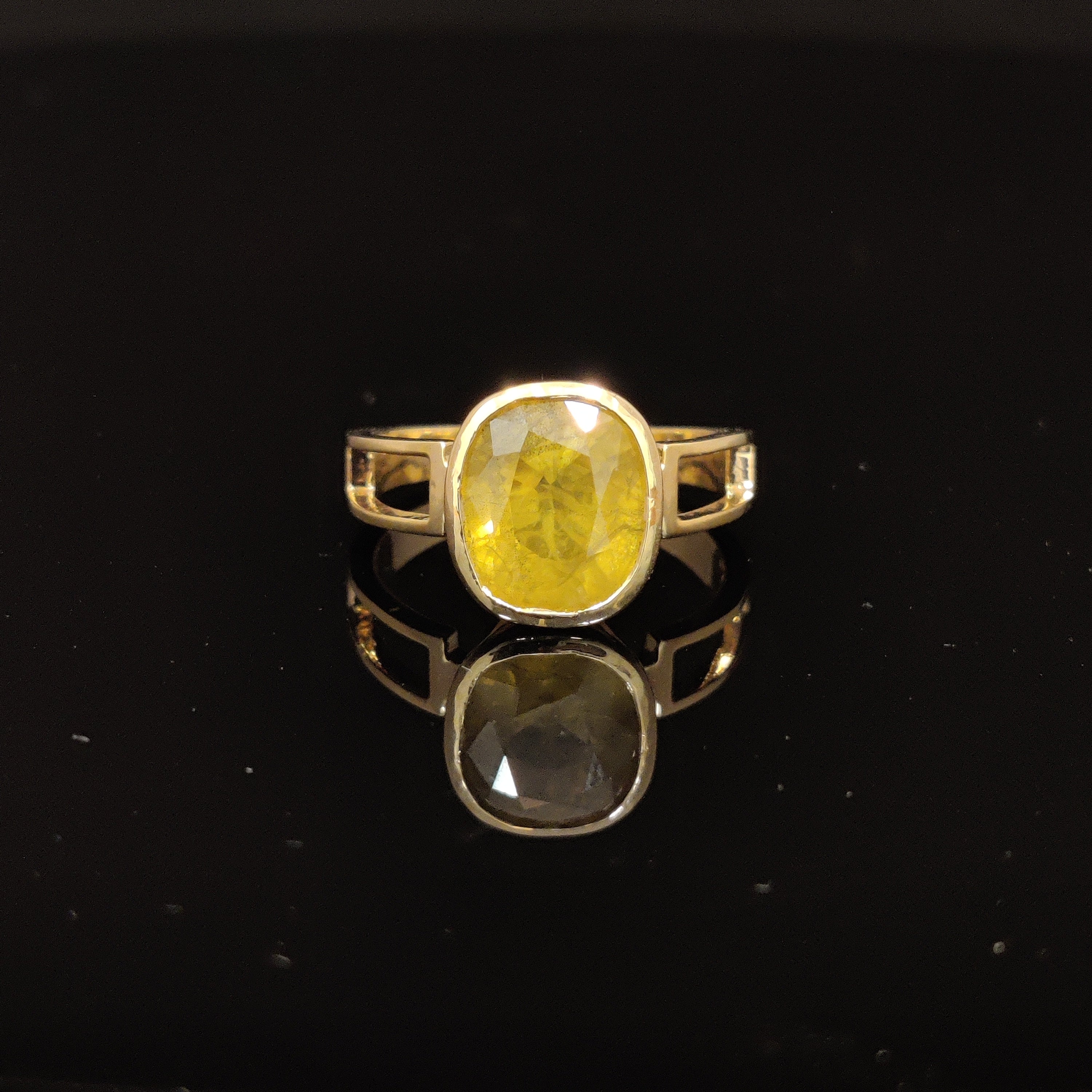 Natural Yellow Sapphire Ring